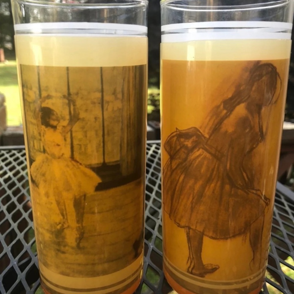 Rare Vue-Lon ware glasses